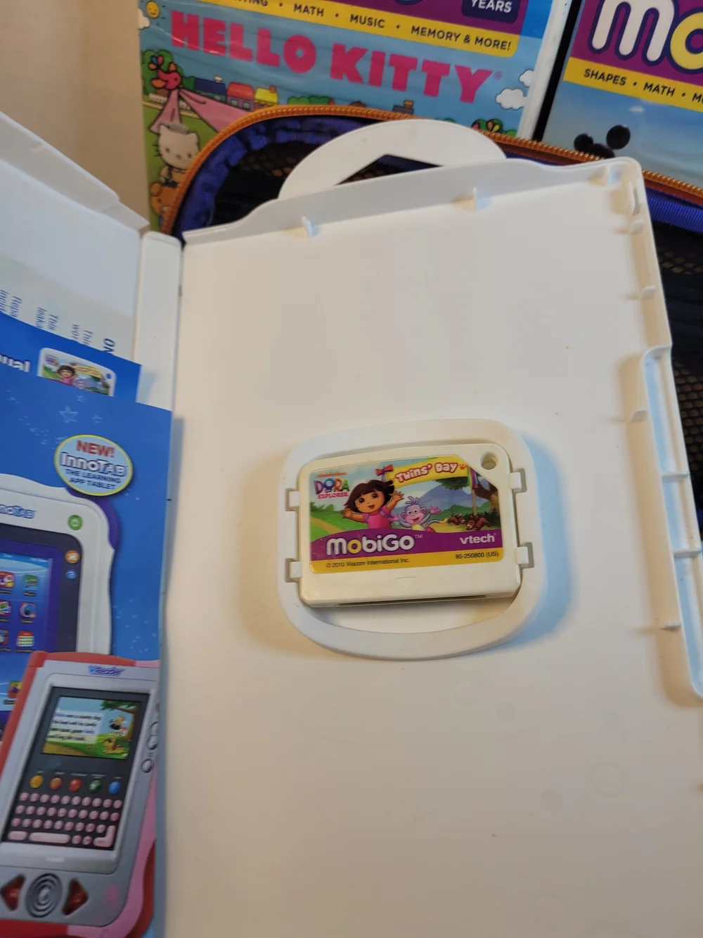 Vtech Pink MobiGo And 4 Games 2 Chargers (W)